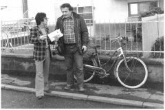 Anni 70 Capino e la sua bicicletta